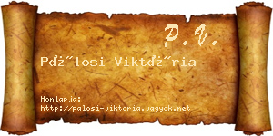 Pálosi Viktória névjegykártya